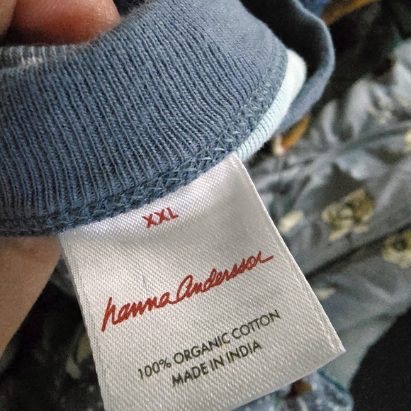 Women's Hanna Andersson Cozy Winter Cabin Print Pajama Set XXL Holiday PJs 2X - Picture 2 of 8